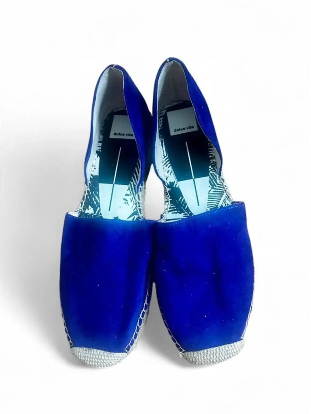 Dolce Vita Ciara blue suede espadrilles